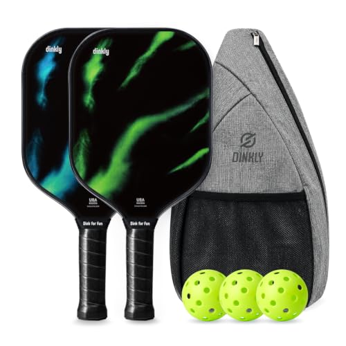 Image of Pickleball Paddles Set of 2 /4- USAPA Approved Graphite /Fiberglass Pickleball Racket, 2 Pickleball Rackets, 4 Balls and 1 Portable Carry Bag, Aesthetic Pickle Ball Set for Men Women Beginners