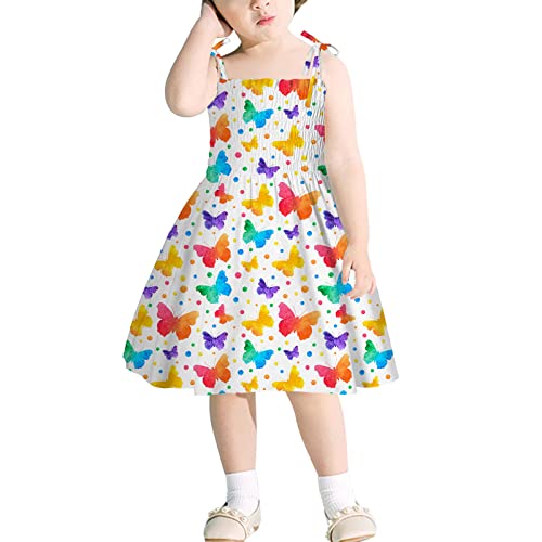 Vestidos com alça infantil casual praia sem mangas roupas infantis verão meninas vestidos longos for