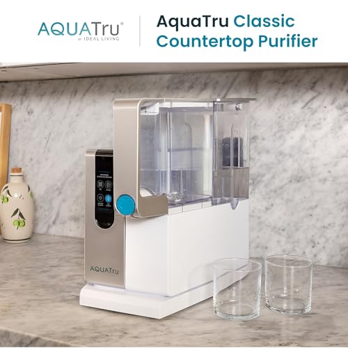Image of AquaTru Classic Countertop Water Purifier | Certified 4-Stage Reverse Osmosis System Removes 84 Contaminants Including Forever Chemicals, Lead, Fluoride & Microplastics | No Plumbing Required