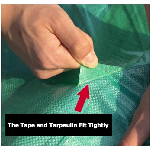Cinta de reparación de lonas y carpas impermeable verde Talla L 5