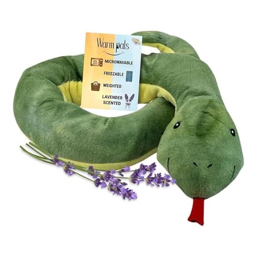 1i4 Group Warm Pals Microwavable Lavender Scented Plush Toy Weighted Stuffed Animal - Sammy Snake