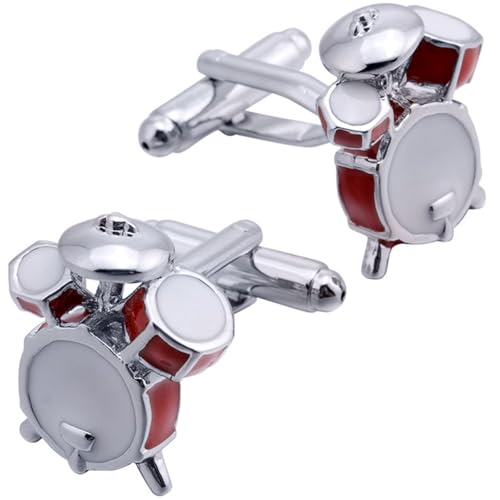 Gemelos de batería para camisa de hombre en acero inoxidable miniatura 2