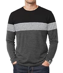 Black Gray Charcoal - 3 Tone Long Sleeves