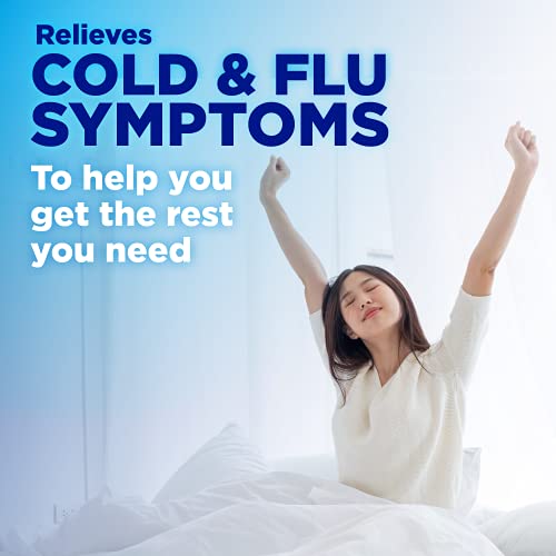 Amazon Basic Care YAO116 Nighttime Cold & Flu Relief Syrup, Pain Reliever, Fever Reducer, Cough Suppressant thumb #2