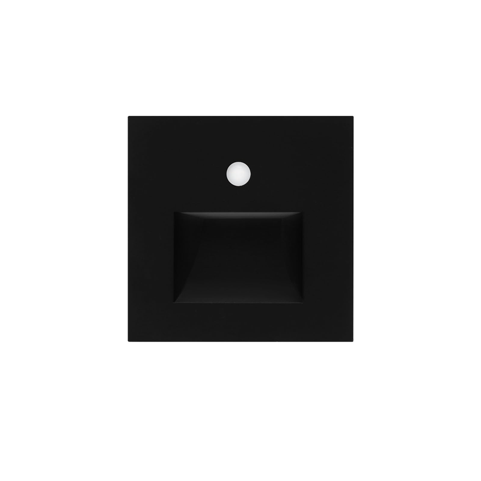 ASRTD PIR Led Sensor Light Black and White Gray Gold recessed Wall Light 2W Led Wall Light Sensor Step Corridor Stair Light (Color : Black PIR Sensor L, Size : 2W)
