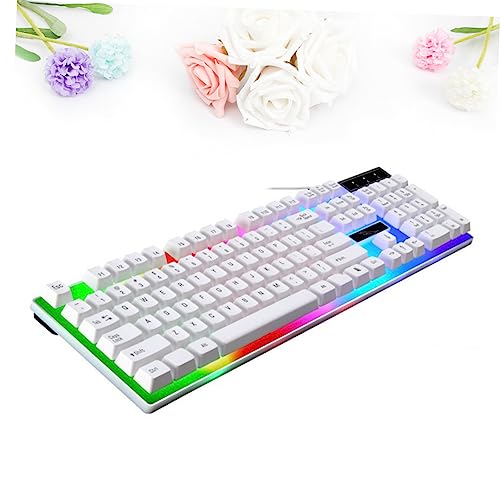 Clavier USB rétroéclairé périphérique de saisie filaire pour PC de bureau - 3