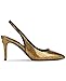 KARL LAGERFELD Paris Women's Shoes Women's Sandals,Gold/Black,7.5