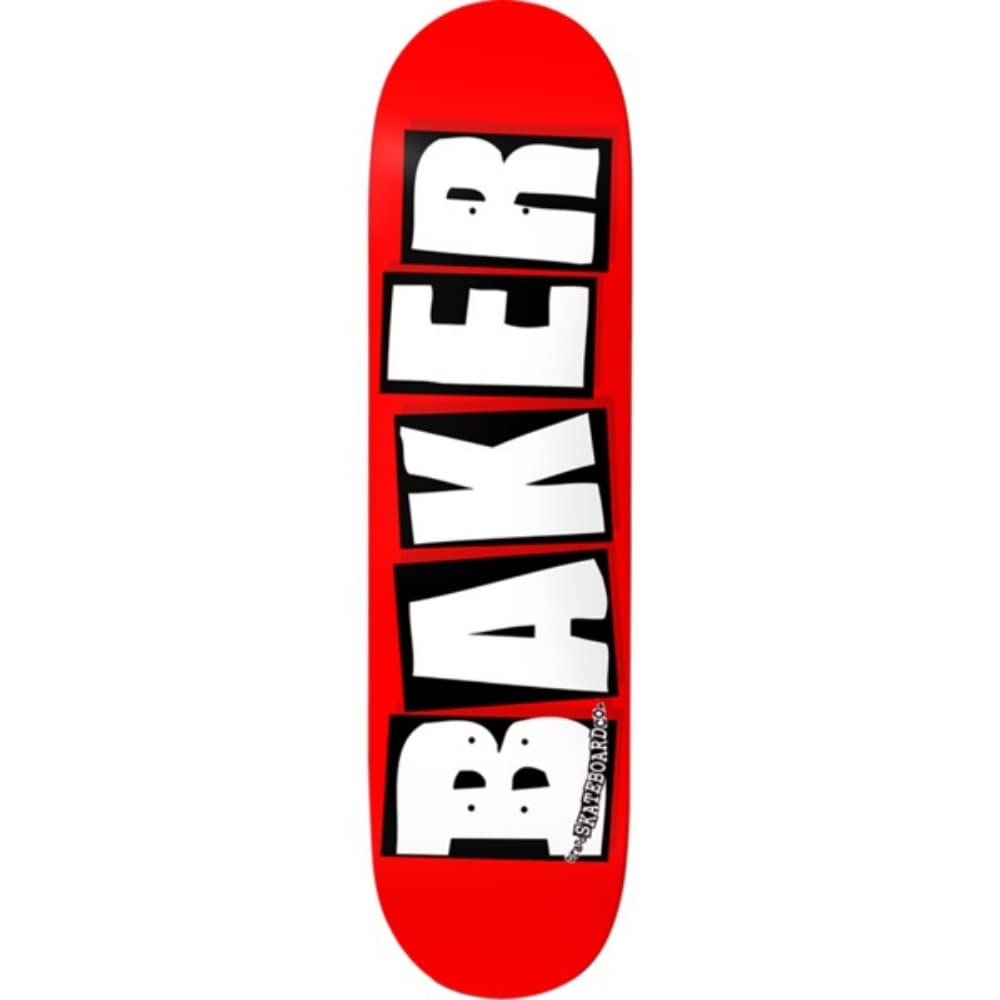 Baker Skateboard Deck Brand Logo Red/White 8.625