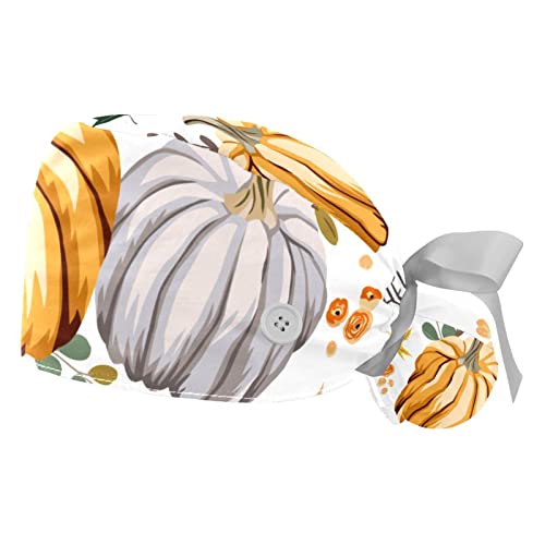 Chapeaux de travail citrouilles d'automne pour cuisiner le repas de Thanksgiving