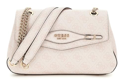 Sac Katya Convertible Xbody Flap Bag GUESS Rose Water Logo en toile