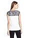 Calvin Klein Women's S/l Top W/Lace Detail