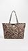 Loeffler Randall Women's Dina Travel Tote Bag, Brushed Leopard, One Size