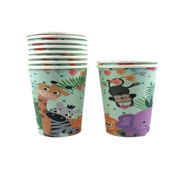 Funcart Jungle Theme Paper Cups(10pcs/Pack)