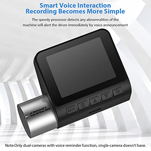 FAVOMOTO 1Pc Wifi Escondida Câmera Gravador Traço Cam Gravador de Condução Automóvel (Preto)
