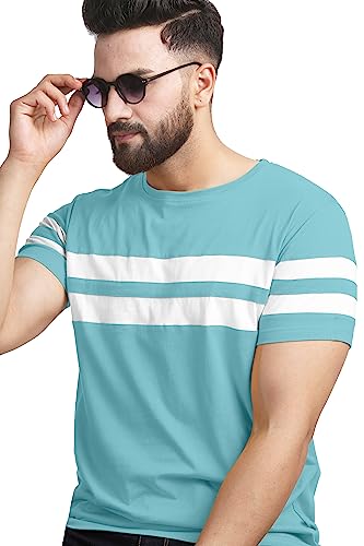Image of AUSK T-Shirt for Mens Double Stripes on Chest