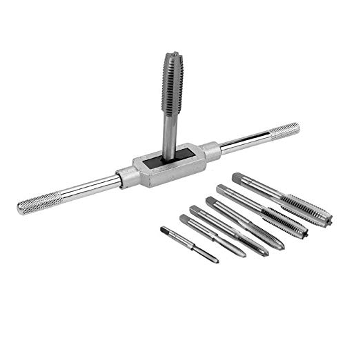 8pcs M3-M12 Tap Wrench Drill Set Hand Tapping Tools Metric Screw Thread Tap Twist Drill Bit Wrench Set