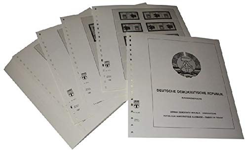 Timbres RDA LINDNER Allemagne se tenant pages pré-imprimées 1955-1969