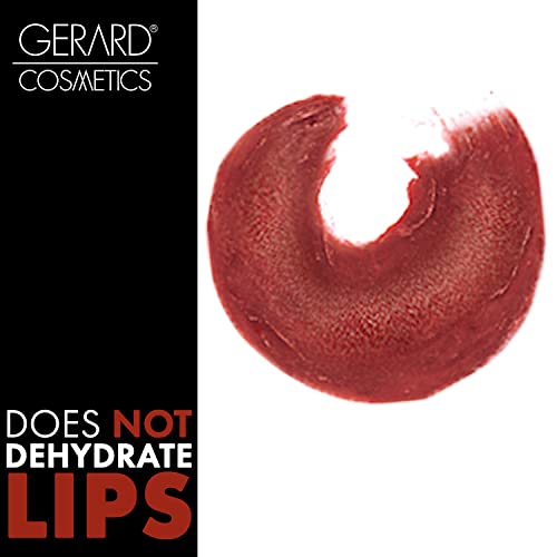 Gerard Cosmetics Metal Matte Liquid Lipstick - Gives Captivating Metallic Sheen To Lips - Does Not Crack Or Flake Off - Light, Long-Lasting And Comfortable Formula - Cherry Bomb - 0.64 Oz #TOP29