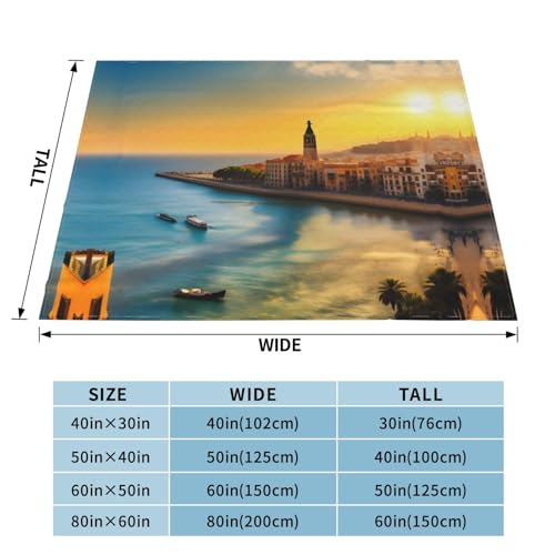 Couverture en flanelle Barcelone 203x152 cm pour lit et canapé - 4