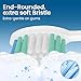 Harobey Replacement Toothbrush Heads 10 Pack Compatible with AquaSonic Black Series, Vibe Series Electric Toothbrush, White