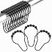 Amazer Shower Curtain Hooks Rings, Stainless Steel Rust-Resistant Shower Curtain Rings and Hooks-Set of 12- Polished Matte Black