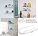 4 Pack Acrylic Floating Shelves for Wall Mounted Storage,15