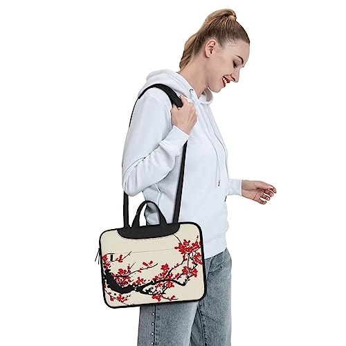 Sac ordinateur portable imperméable fleurs de cerisier contre la pluie