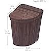 Amazon.com : BirdRock Home Corner Laundry Hamper with Lid and Cloth ...