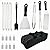 22PCS Griddle Accessories Kit, Flat Top BBQ Accessories Set for Blackstone and Camp Chef, Griddle Spatula Set with Enlarged Spatulas, Grilling Accessories for Outdoor BBQ, Teppanyaki and Camping