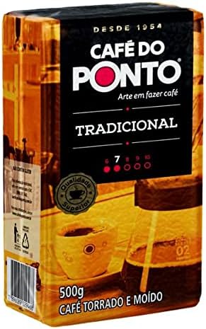 Café do Ponto Tradicional 500g, Brazilian Coffee Medium Roast 1.1lb (Pack of 1 ground coffee)