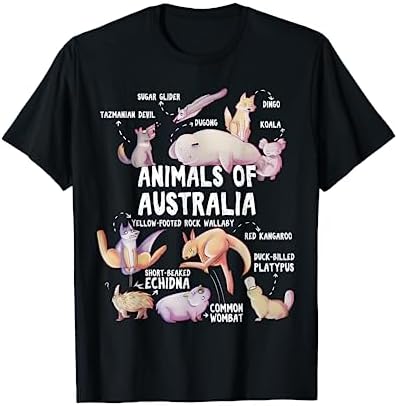 Animals Of Australia Australian Animal Educational Gift Cute T-Shirt