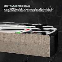 KOTO - King Pro 360 Profi Dartscheibe, A-Qualität Sisal & Ultradünner Draht – Ansicht 3