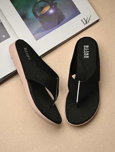 Image of Extra Soft Diabetic & Orthopedic Highcushioned Doctor Slippers|Flip-Flops Lightweight & Breathable Chappals|Comfortable Memory Foam Casual & Stylish for Women'sBB944
