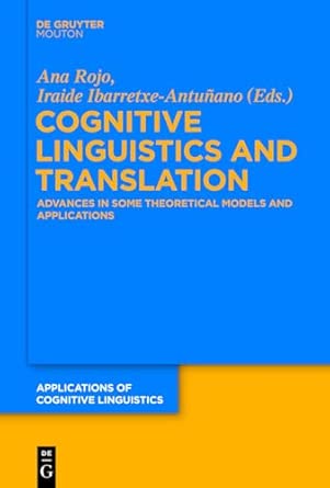 Cognitive Linguistics and Translation: Advances in Some Theoretical Models and Applications: 23 book cover