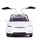 gidoyi Toy Car Model X, Pull Back Car Toys Alloy Vehicles with Lights and Sound 1:32 Scale Model Car (White)