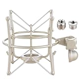 Xereizo Microphone Shock Mount, Metal Universal Mic Holder Spider Recording Mic Shockmount Stand Compatible with Many Condenser Mics for AT2020 AKG Blue Bird BabyBottle Spark etc.
