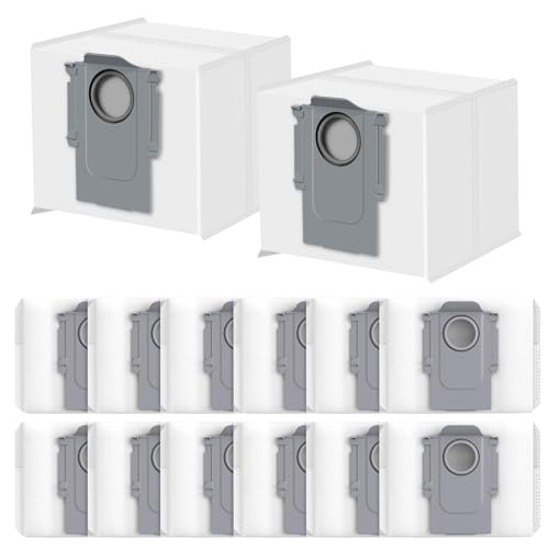 14 Stück Staubbeutel für Roborock S8+/S8 Pro Ultra/S7 MaxV Ultra/Q7 Max+/Q8 Max+/Q5 Pro+/Q5 Max+, Q10 X5+/S5+, Q7 M5+/L5...