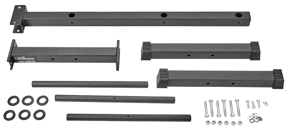 Bad Company Hantelscheiben-Ständer/Ablage mit 6 Scheibenaufnahmen und optional zwei Hantelstangen-Aufnahmen für 30/31 mm Gewichtsscheiben in verschiedenen Farben I Max. Tragkraft 200 kg I BCA-98