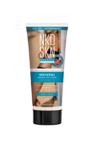 Naked Skin Tinted Natural Gradual Loción de color marrón oscuro, 200 ml
