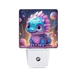 Hoyuen Dinosaur Animal Night Lights for Kids Boys Girls Plug into Wall Intelligent Sensing Printed L