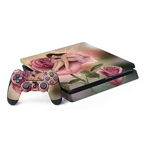 Skinit Decal Gaming Skin Compatible with PS4 Slim Bundle - Officially Licensed Tate and Co. Rose Fairy Design