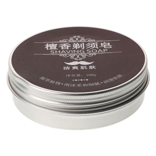 TOVINANNA Jabón De Afeitar Para Barba Pastillas De Jabón De Afeitar Jabonera De Barra Jabón De Baño Para Hombres Jabón Para La Cara Jabón De Bigote Bloque De Jabón Bálsamo Coffee