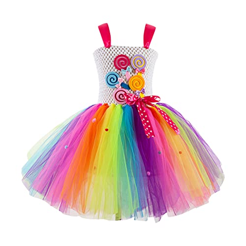 Vestido informal para niña sin mangas estilo princesa de verano