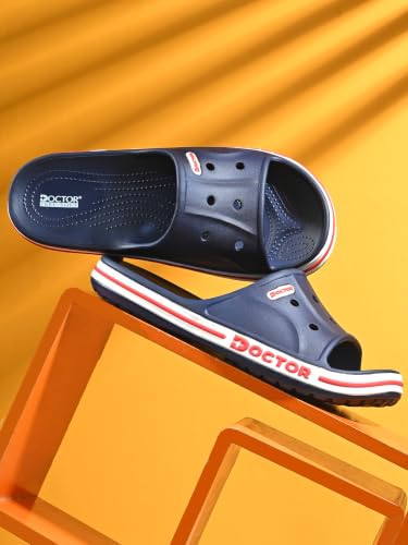 Image of Men's EVA Slide Slippers | Lightweight Comfort Bathroom & Casual Slides | Anti-Skid Soft Cushioned Slip-On Slippers for Indoor & Outdoor Use