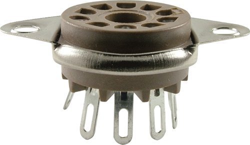 Belton Vacuum Tube Socket (VT9-ST-1) 9 Pin / Miniature, Micalex, Bottom Chassis Mount