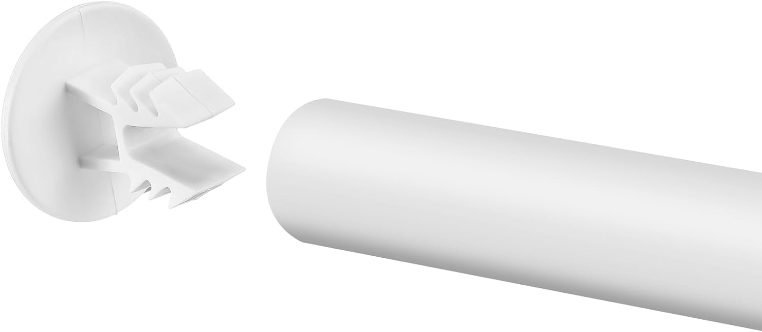 20 Pieces Closet Rod End Caps Plastic Closet Hang Bar Endcaps Closet Rod Sealing Plug Caps Closet Rod Brackets Endcaps Closet System Parts Closet Accessories