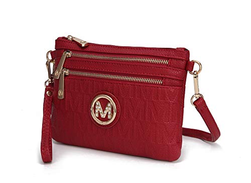 Image of MKF Collection Crossbody Bag for Women, American Flag Shoulder Bag, Vegan Leather Wristlet Bag Handbag Purse by Mia K