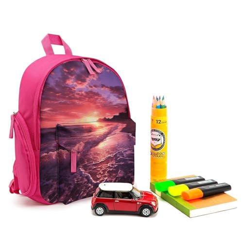 Beach Sunset Mini Backpack Light Weight Small Travel Backpack Shopping Travel Daypack3