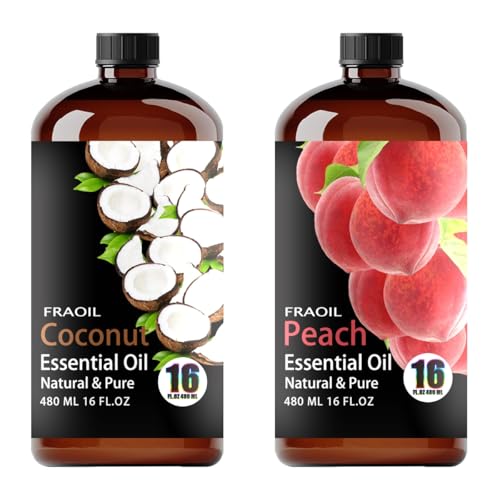 Aceite Esencial de Coco y Durazno 16 Fl Oz para Difusor