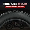 MEGHNA Fat Bike Tire 20 x 4.0 inch Electric Bike Fat Tire 20 inch Deep Arrow Grooves Foldable Replacement All Terrain Tire for Fat Snow E-Bike, Black, 20 inch-2 Pack, with Inner Tubes #4